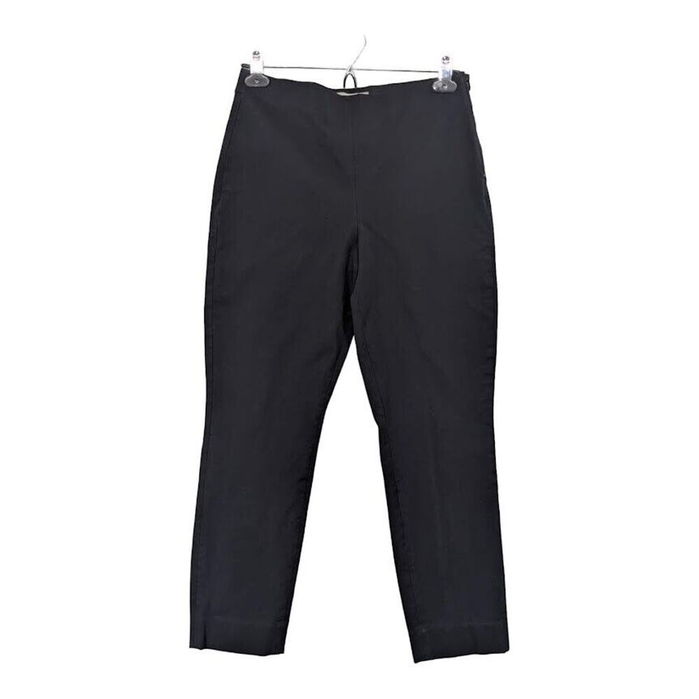 Everlane Dress Pants Women 6‎ Black Side Zip Closure Back Seam Detail W84